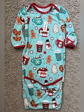 LAST CHANCE* Little Sleepies Peppermint Mocha Newborn Gown